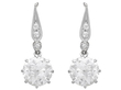 Antique Solitaire Drop Earrings in Gold