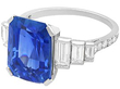 8 Carat Sapphire Engagement Ring with diamonds