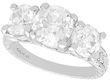 4.5 Carat Diamond Trilogy Ring in Platinum