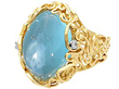 Aquamarine Ring in Yellow Gold