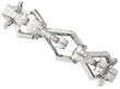Italian White Gold Diamond Bracelet for Sale