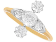 Vertical 3 Stone Diamond Ring for Sale