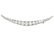 Graduated Diamond Crescent Brooch in Gold