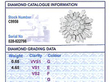White Gold and Diamond Cocktail Ring grading card
