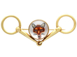 Victorian Crystal Fox Brooch in Gold
