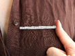 Diamond Line Bar Brooch