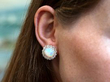 Victorian Opal Earrings In Ear