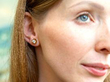 Wearing Diamond Stud Earrings