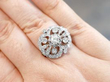 Diamond White Gold Cluster Ring