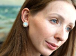 Wearing Victorian Opal Earrings