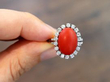 Red Coral Dress Ring
