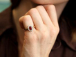 Ruby Cluster Ring On Hand