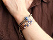 Sapphire Rose Gold Bangle On Hand