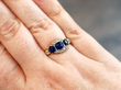 Wearing Sapphire Dress Ring
