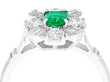 Emerald Cluster Ring 