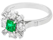 Emerald Cluster Ring 