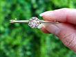 1900s Yellow Gold Diamond Bar Brooch