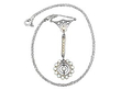 Antique Pearl and Diamond Necklace in white gold