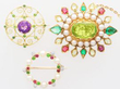 Peridot Gemstone Brooches