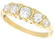 five stone diamond ring yellow gold