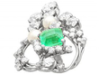 1920s Emerald Brooch