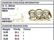 Vintage Yellow Gold Three Stone Ring grading card