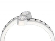 Vintage Diamond Twist Ring 14k White Gold