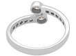 Vintage Diamond Twist Ring 14k White Gold