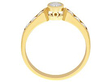 Vintage Yellow Gold Diamond Dress Ring