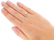 Vintage Yellow Gold Diamond Dress Ring Wearing