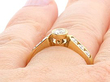Vintage Yellow Gold Diamond Dress Ring Wearing