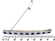 Antique Sapphire and Diamond Bar Brooch