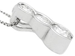 Platinum Three Stone Pendant side view