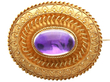 Victorian Gold Paste Brooch
