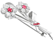 Vintage Ruby diamond Brooch