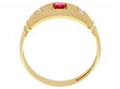 Gold Ruby and Diamond Band 