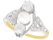 Diamond and Pearl Dress Ring