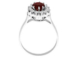 Garnet Cluster Ring