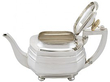 Antique Sterling Silver Teapot open