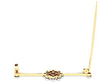 Diamond Bar Brooch open