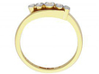5 Stone Diamond Twist Ring Antique