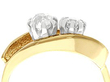 Two Stone Diamond Ring Yellow Gold