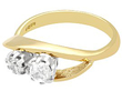 Two Stone Diamond Ring Yellow Gold