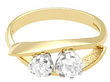 Two Stone Diamond Ring Yellow Gold