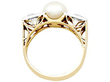 pearl diamond ring side