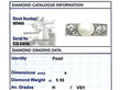pearl diamond ring grading card