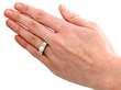 pearl diamond ring wearing