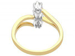 Art Nouveau Style Three Stone Cocktail Ring