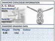 grading card diamond pendant grading card