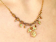 wearing Victorian Floral Necklace